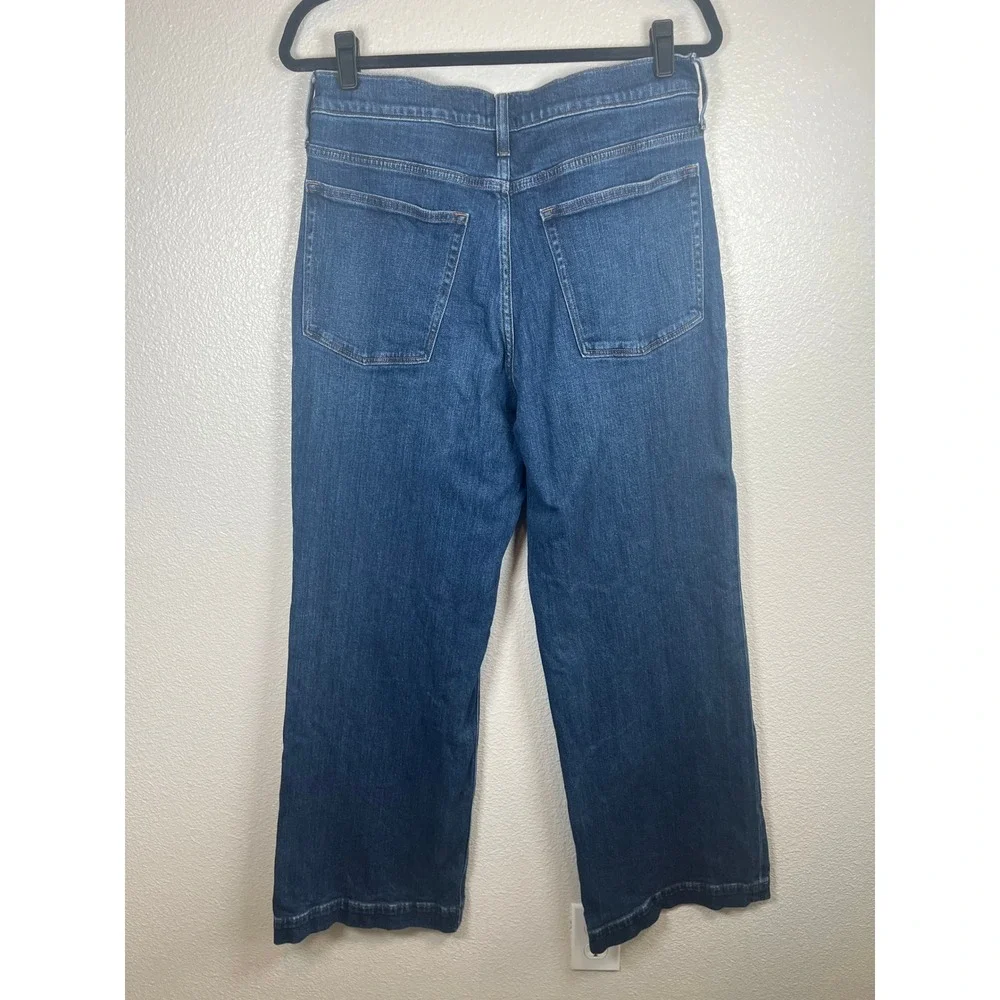 J. Crew Classic Wide-Leg Jean in All-Day Stretch Portside Azure Wash Size‎ 30